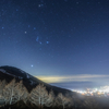 【天体撮影記 第43夜】 長野県　高峰高原からの夜景と星景　クリスマスイブの夜に輝く星空の下で