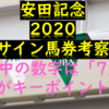 安田記念2020サイン読みで馬券考察｜ポスター？週中の話題の数字7