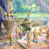 水彩画「ラデツキー行進曲 1」