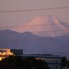 もうすぐ春，の富士山