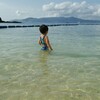 沖縄旅行　想定以上の海デビュー。