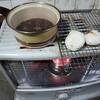 石油ストーブの上★じっくり煮込むのに最適