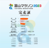 富山マラソン2023の記録見てやる気ちょっと出ました。