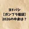 ヨドバシ【ガンプラ福袋】2026の中身は？当選倍率や抽選攻略も完全ガイド！