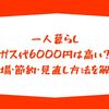 一人暮らしガス代6000円は高い？相場・節約・見直し方法を解説