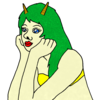 かわいい鬼の女 のイラスト