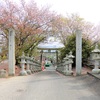 琴電白山駅近く白山神社近くで桜を入れて撮影