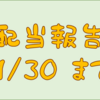配当金受け取り報告　２０２４／１１／３０