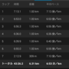 夜ラン6km 春らしい気候の中