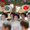 祇園祭2015：花傘巡行の宮川町舞妓さんたち（とし桃，とし純，ふく苗）