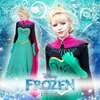  ディズニー アナと雪の女王 FROZEN ドレス 白雪姫 ELSA アナの姉 エルサ 快適な コスプレ衣装