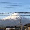 河口湖の朝は寒い