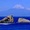 西伊豆海岸からの富士山（2/24）