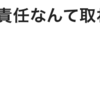 責任は取れるわけがないのだから、無責任ではいけないと思うのでありマス
