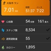 Jog 4km Walking 3km リズムが戻らず