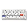 DrunkDeer A75メカニカルキーボード TKL ゲーミングキーボード ハイパーファスト 磁気スイッチ RGB 有線 USB コンパクト 82キー ノブ付き ゴースト防止 こぼれ防止 ホワイト