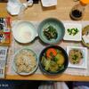 野菜味噌汁(２日目)。レンチン目玉焼き。いわし水煮缶