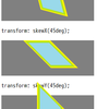 CSS3新要素 | 2D 3D 変形 | transform:skew