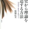 保城広至『歴史から理論を創造する方法―社会科学と歴史学を統合する』