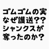 【ワンピース】ゴムゴムの実はなぜ政府に護送されていたのか？