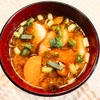 皮つき人参＆三原安全豆腐がメインのお味噌汁