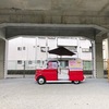 クレープの移動販売スイーツヒーロー登場♡JRおおさか東線の俊徳道駅高架下