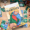 ハビタッツ 日本語版（Habitats）【ボードゲーム】｜カバも！マンドリルも！ラーテルも！タランチュラも！希少な生物たちが暮らす生息地を作り上げる、美しいタイルプレイスメントあります。