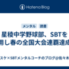  星稜中学野球部、SBTを活用し春の全国大会連覇達成！