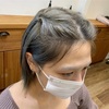 ブルーグレージュからの色落ち【シルバーグレイ】ハイトーンヘアにも水素トリートメントでツヤサラ✦  