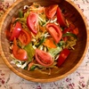 簡単朝食じかん・トマトサラダ・パン【小さな幸せのひととき】＃22