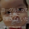 1286食目「ヨーグルトって本当に『生きて』いた」自家製ヨーグルトを作って気づいたこと。