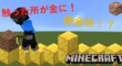 【マイクラコマンド】錬金術！？触ったところが金になる！やり方。お兄お父ブログ第百六稿