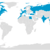 これまでに34の国・地域を訪問：無料地図サービスを利用してみました！！