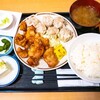 福徳食堂＠原木中山　焼売定食（＋鶏の唐揚げ250g）