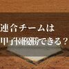 高校野球で連合チームが優勝したら高野連に認められるの！？