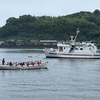 雨にも負けず海上実習！