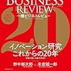 講演会：イノベーション研究、これからの20年