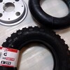 モンキー Z50J タイヤ交換：新品タイヤをホイールに装着～方法記録～完成