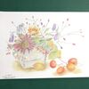 【大人の塗り絵　アレンジの花編　　秋の花々】を塗るpart7