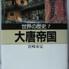 宮崎市定「世界の歴史07　大唐帝国」（河出文庫）　シルクロードは漢の金銀を流出させて国を滅亡させ、名産品をたくさんもつ唐を輸出超過で経済発展させる。