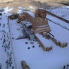 【速報】エジプトで初めての雪！！