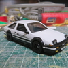 《改造ホットウィール》 トヨタ・AE86スプリンタートレノ GT-APEX 藤原拓海仕様を作る