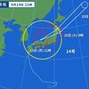 台風接近中