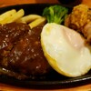 肉の万世 お茶の水サンクレール店【ハンバーグ&唐揚げ + 焼売】