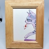 水彩画987枚目｢ハートをくわえた猫さん｣