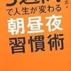 BOOK〜『3週間で人生が変わる朝昼夜習慣術』（浜口直太）