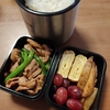 男子高校生のお弁当　今日のメインは豚肉とインゲンの醤油炒め