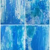 ミンネでpaintingシリーズ【青い抽象画】を販売