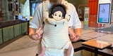 👶 副隊長、はじめての前向き抱っこ