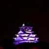 今夜の大阪城は紫色！